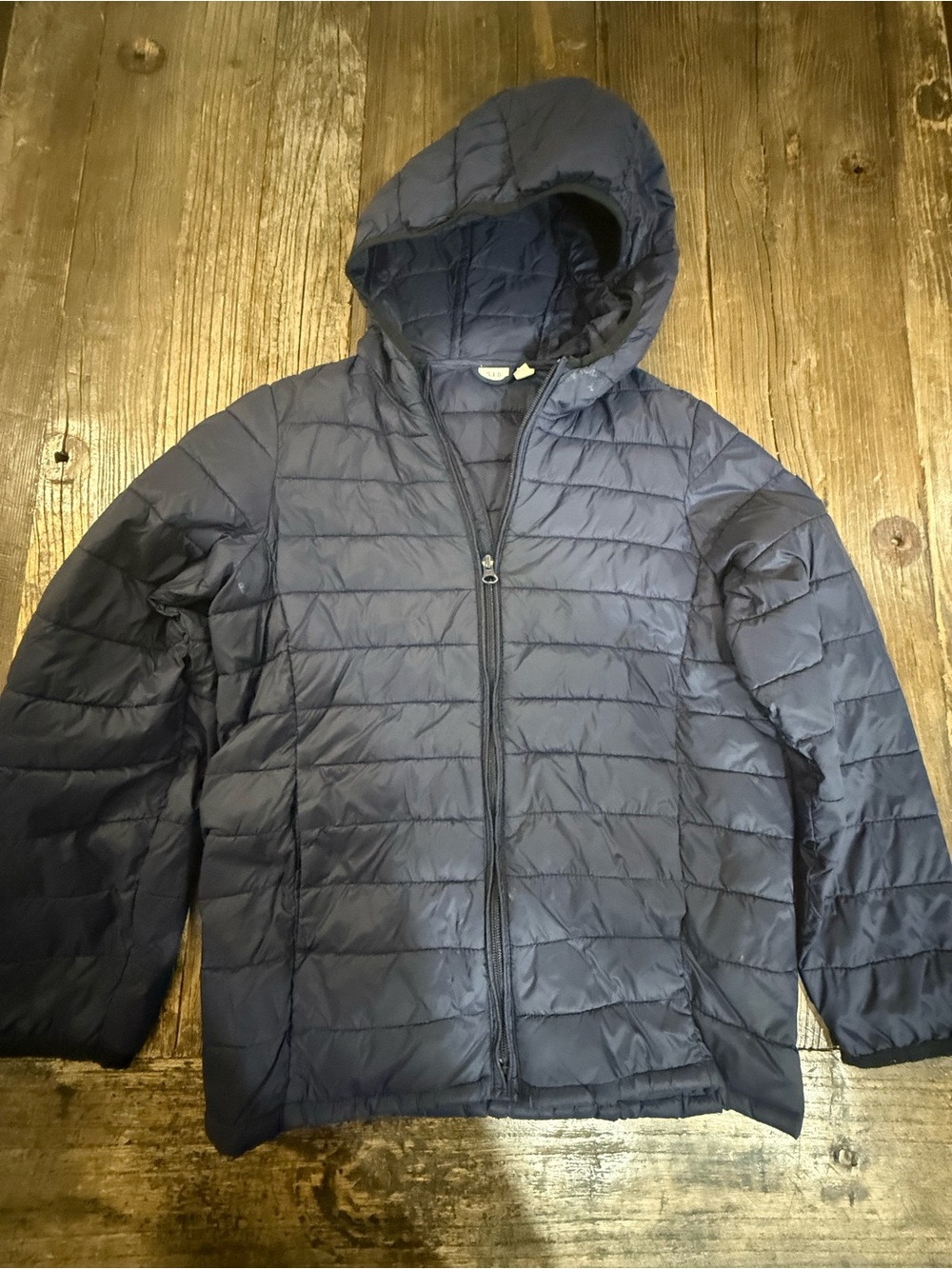 GAP Navy Hooded Puffer Jacket for Kids